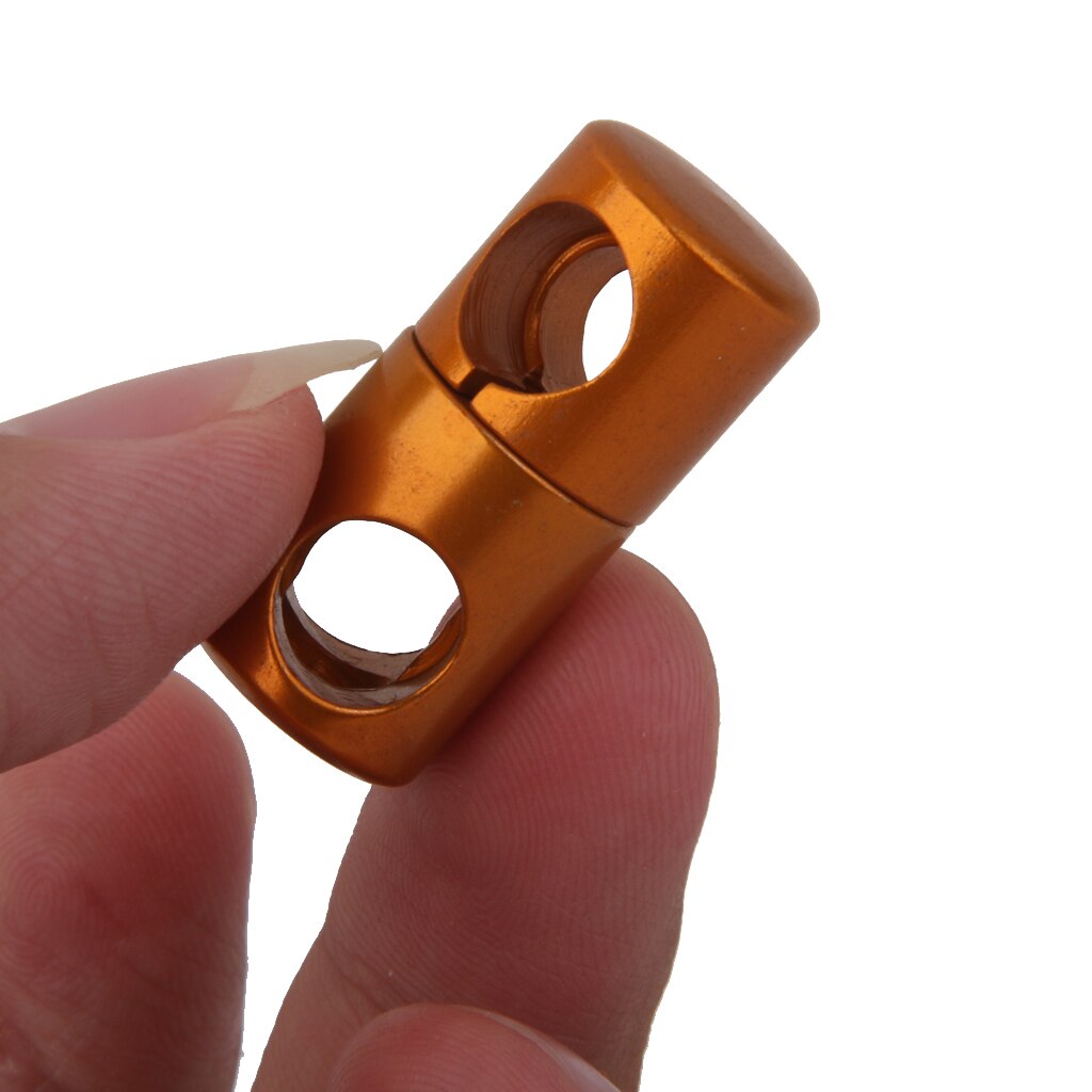 Aluminium Alloy Outdoor Camping Tent Pole Connector Buckle- Gold