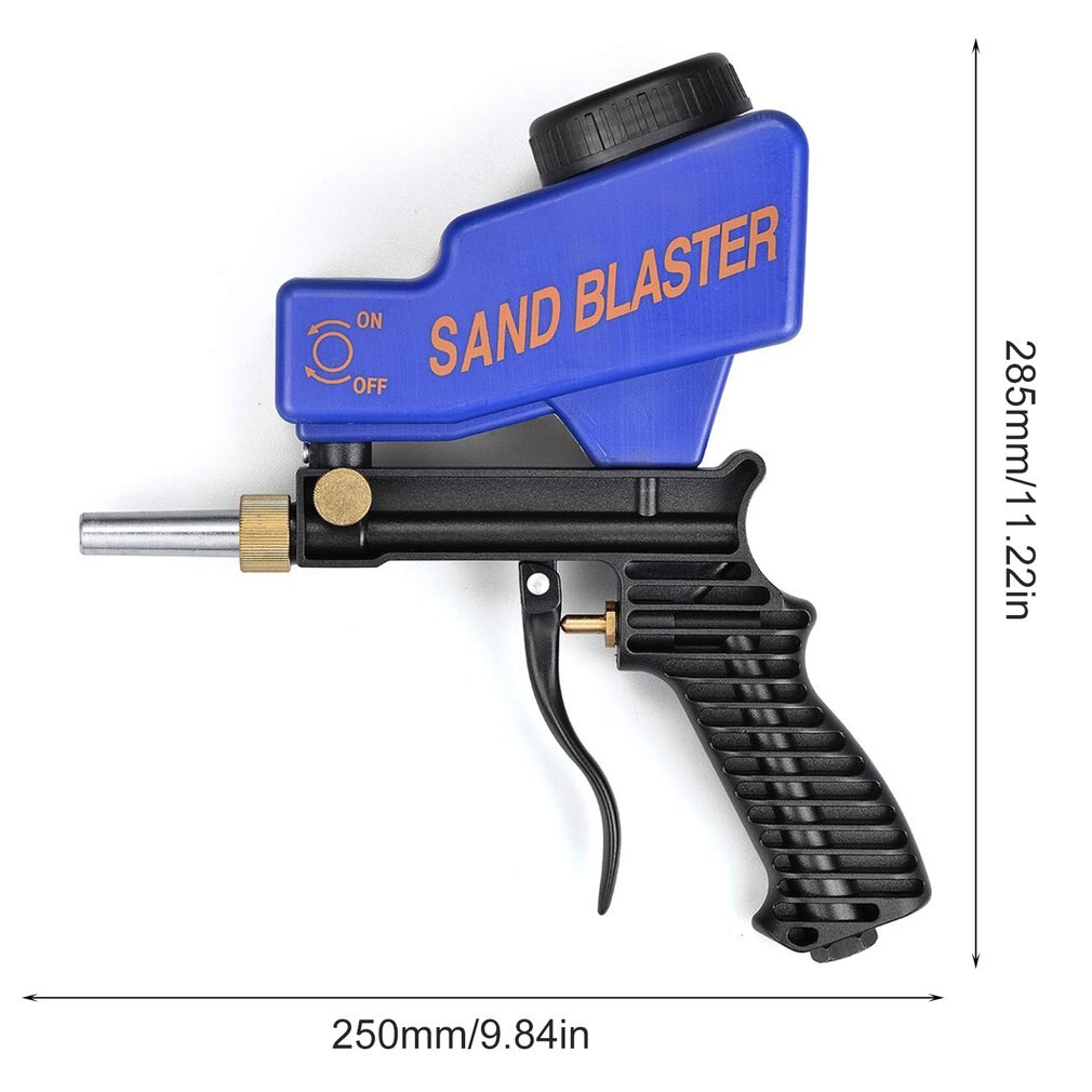 Portable Gravity Sandblasting Gun Pneumatic Sandblasting Set/Kit Rust Blasting Device Small Sand Blasting Machine