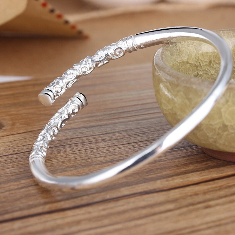 Qmcoco Zilveren Kleur Eenvoudige Punk Trendy Armband Voor Vrouw En Man Party Open Verstelbare Sieraden