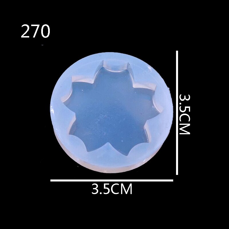 Sakura, colgante artesanal DIY de resina transparente UV, moldes de combinación de silicona epoxi para DIY, accesorios de joyería 1 unidad