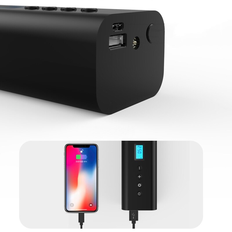 150PSI USB Rechargeable Mini Electric Cordless Wireless Bicycle Air Compressor