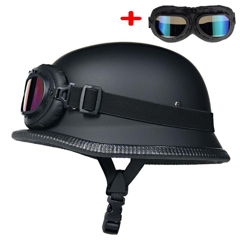 World German style motorcycle helmet capacetes open face retro motorcycle helmet cascos para moto: 2 / M