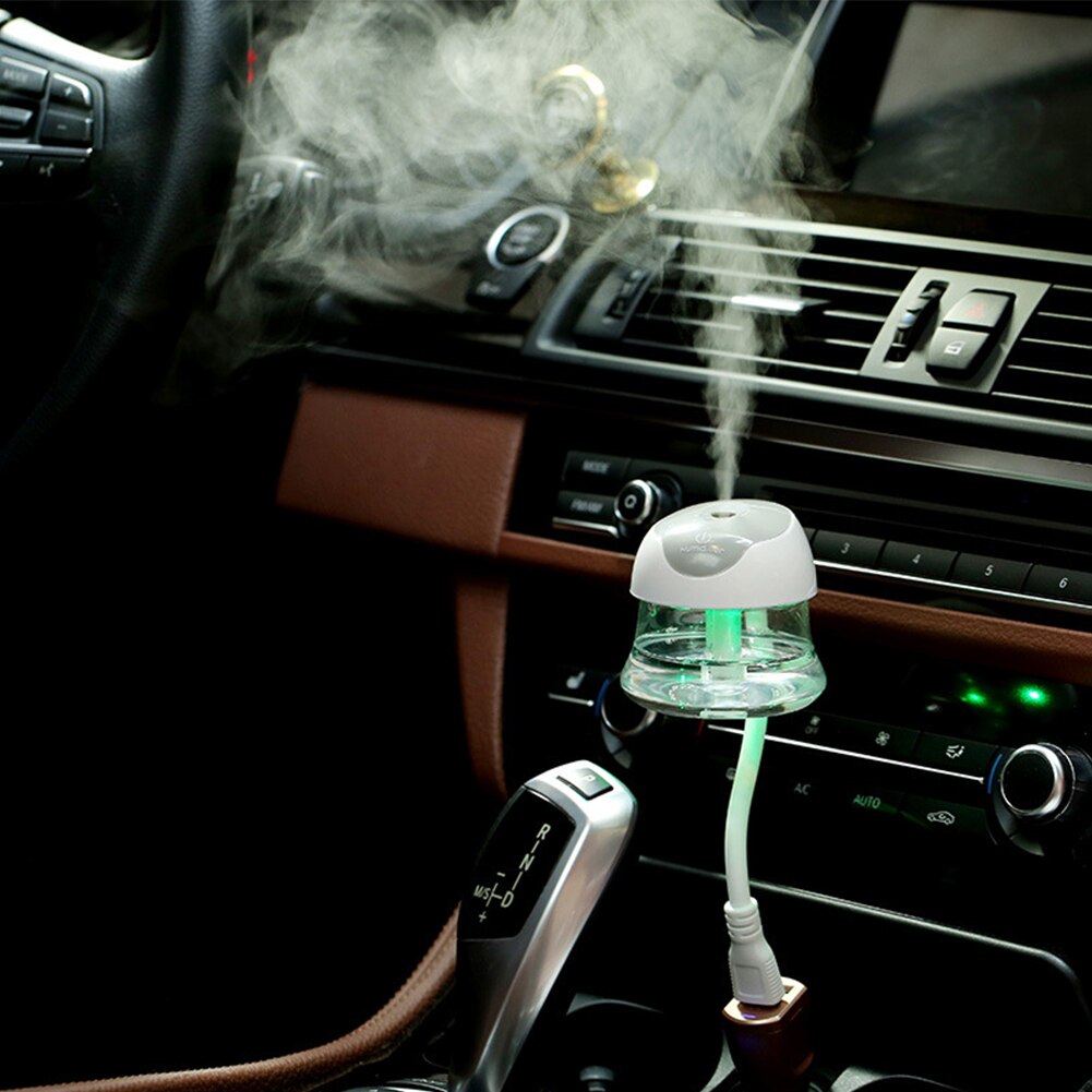 Car Humidifier Home Aromatherapy Led Portable USB Air Purifier Fresh Electric Mini Essential Oil Diffuser Quiet Accessories