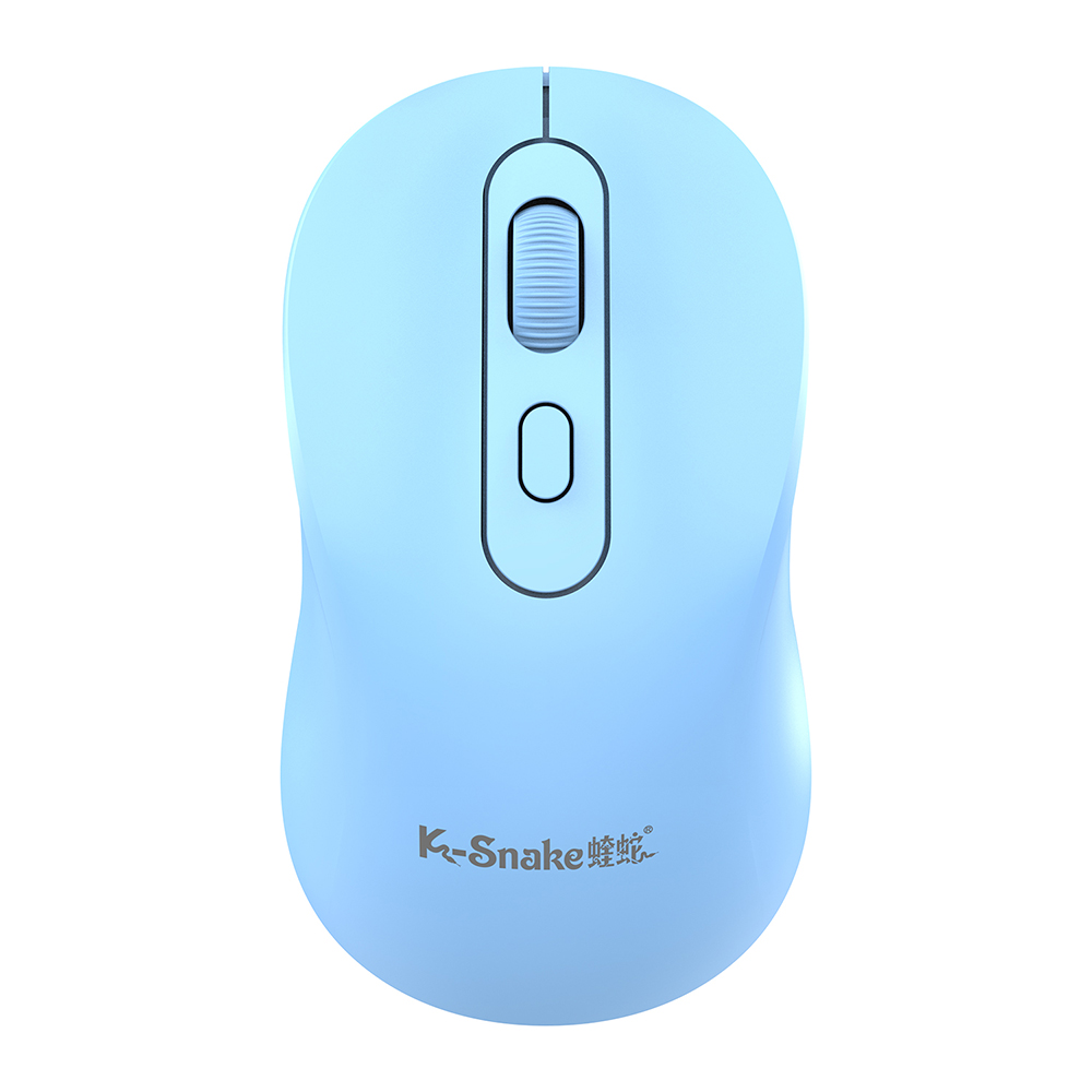 2.4g trådløs bluetooth-mus med 1600 dpi-modus og usb-kontakt for datamaskin, bærbar pc, kontor, bluetooth-mus: Himmelblå