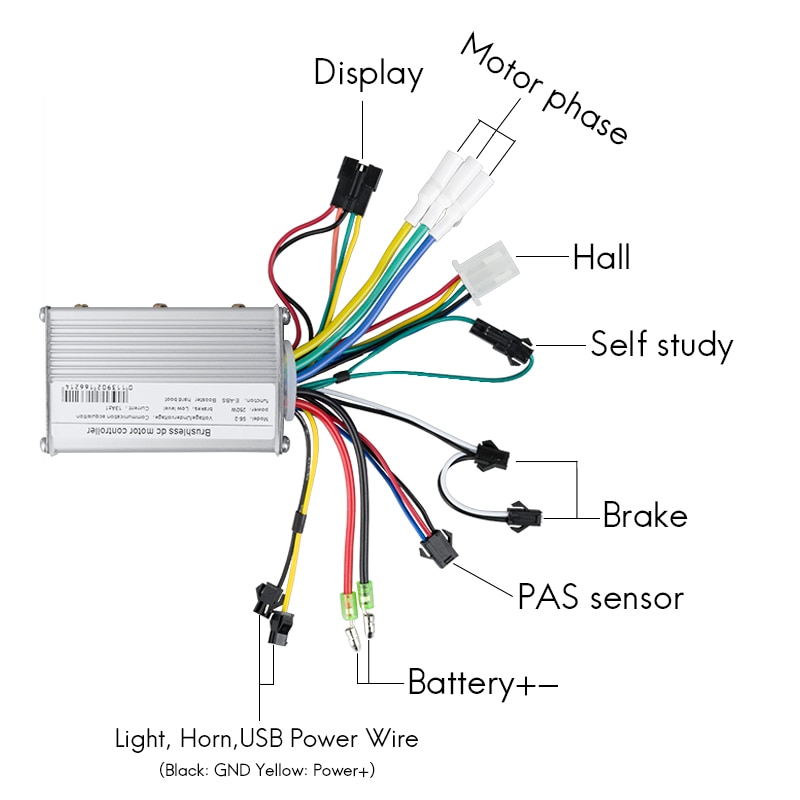 250W 350W 24V 36V 48V Elektrische Fiets Display Ebike LCD Bike Bedieningspaneel Waterdichte USB elektrische Fietsen Display Controller