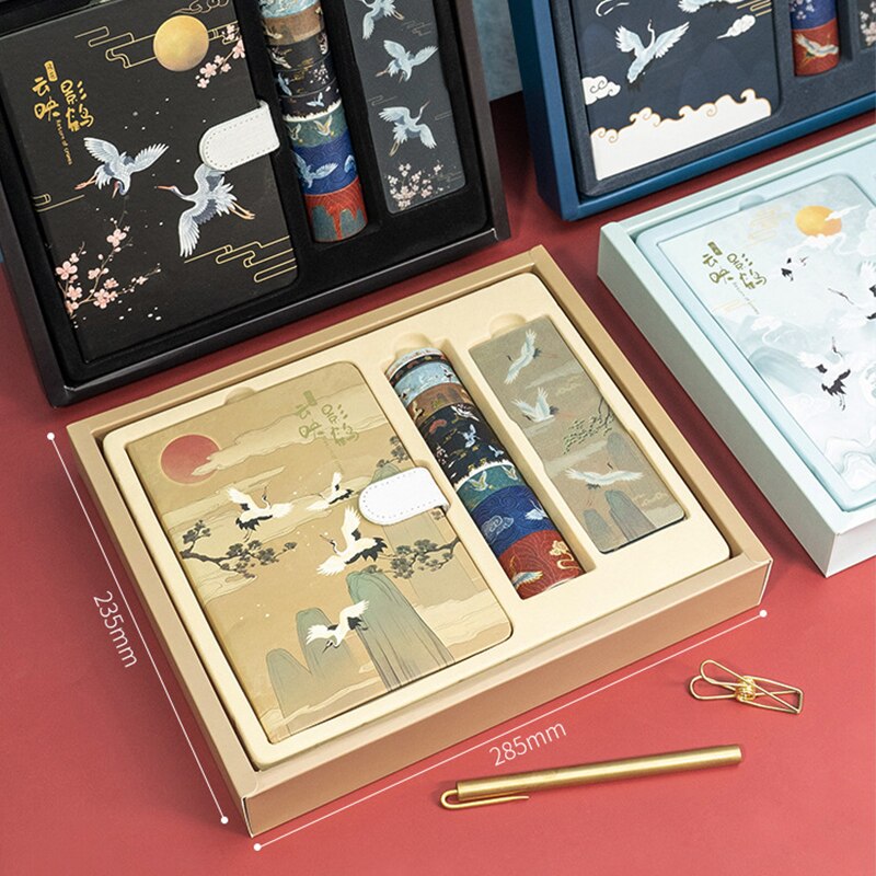 Chinese Style Student Planner Notebooks and Journals Stationery Set Diary Planner Pretty Cute Notebook Traveler Journal Notebook