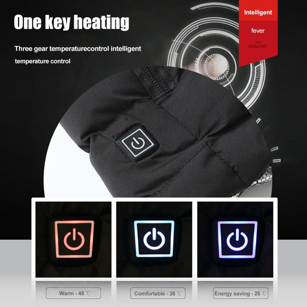 Motorcycle Outdoor Electric Heated Vest Sports Riding Winter Thermal Clothing Feather Warm USB Infrared Heating Waistcoat