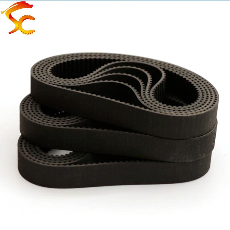 HTD 3M Riem 3M-375 lengte 375mm Tanden 125 gesloten lus rubber Drive Riem breedte 6mm/10 mm/15mm