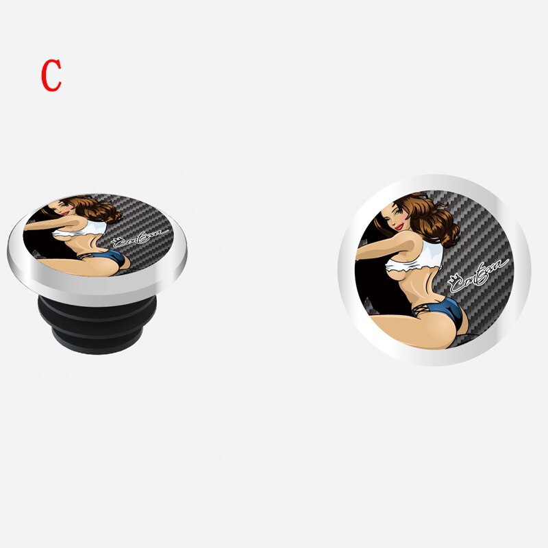 Ultralette mtb sykkelgrep antiskli silikon sykkelstyre håndtak med plugger 5 stiler valgfritt støtsikkert sykkeltilbehør: Skjønnhetsplugger