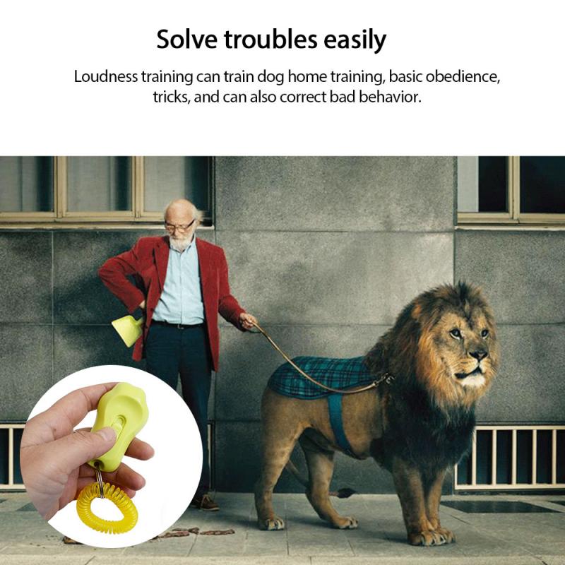1PC Dog Training Sound Piece Pet Foot Print Three Gears Can Be Adjusted Dog Training Clicker Adjustable Wrist Strap Pet Supplies