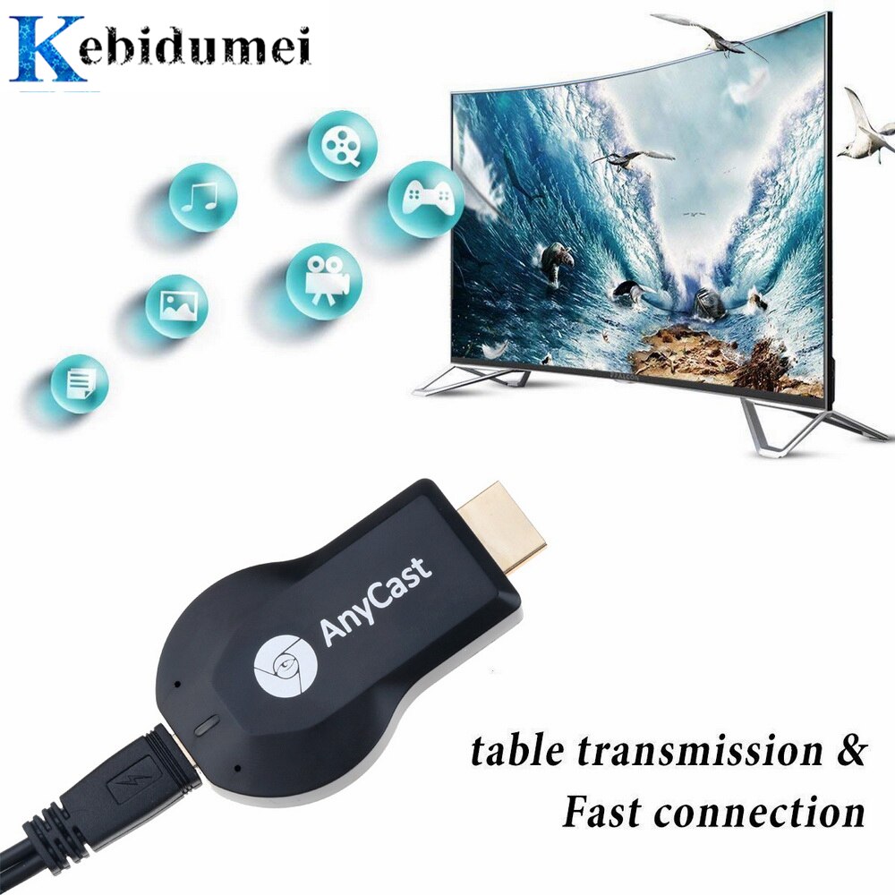 Kebidumei M2 TV Dongle Ontvanger voor Airplay WiFi Display Miracast Draadloze HDMI TV Stick voor Telefoon Android PC