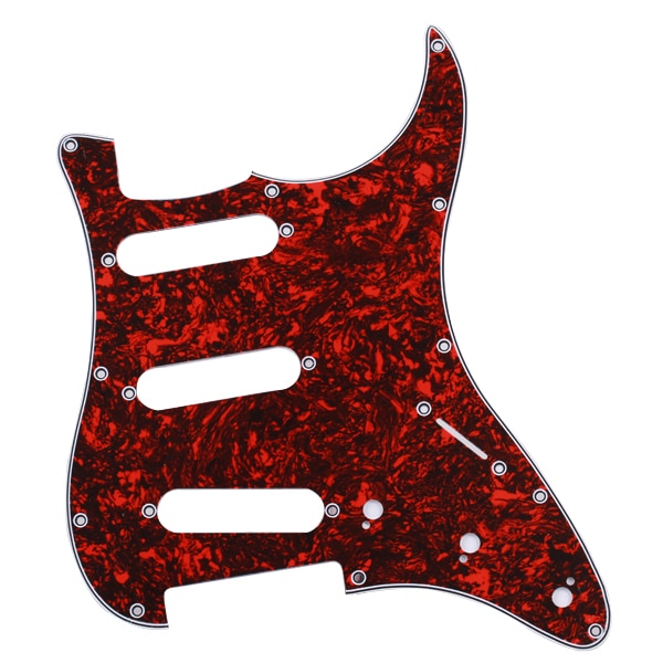 11 Gaten Sss Slagplaat Red Tortoise Shell Pick Guard Voor St Guitar
