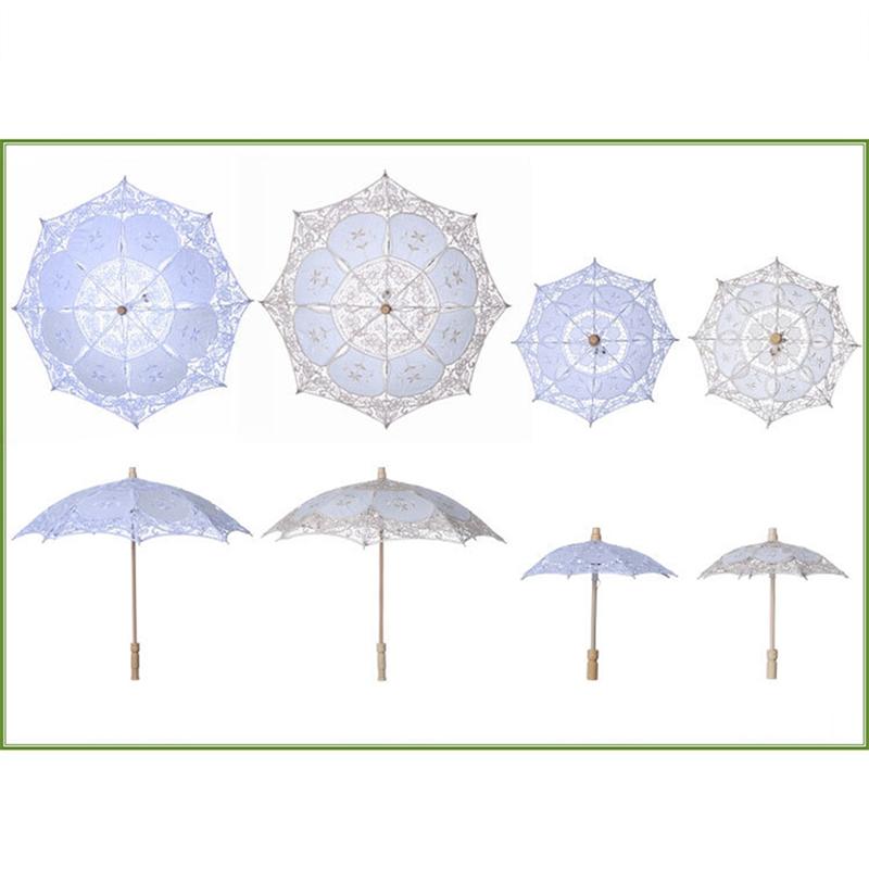 Stylish Western Lace Umbrella Fleur Parasol Decoration Wedding Bride Umbrella