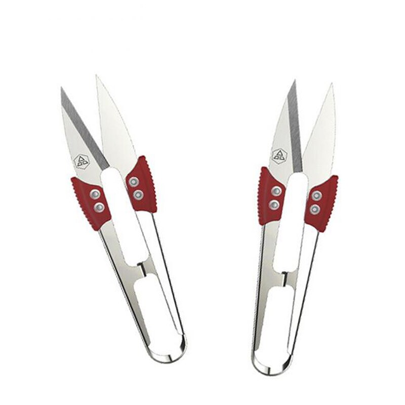 Tijera de hilo de acero inoxidable, tijeras para bordados y para coser, tijeras de corte y bordado de punto de cruz, tijeras de hilo en U para tela
