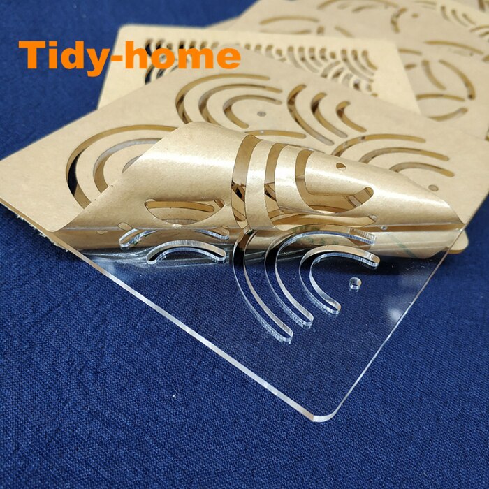 3Styles/Set Acrylic Classic Tortoise Shell Drawing Template Sashiko Template Sashiko Accessories