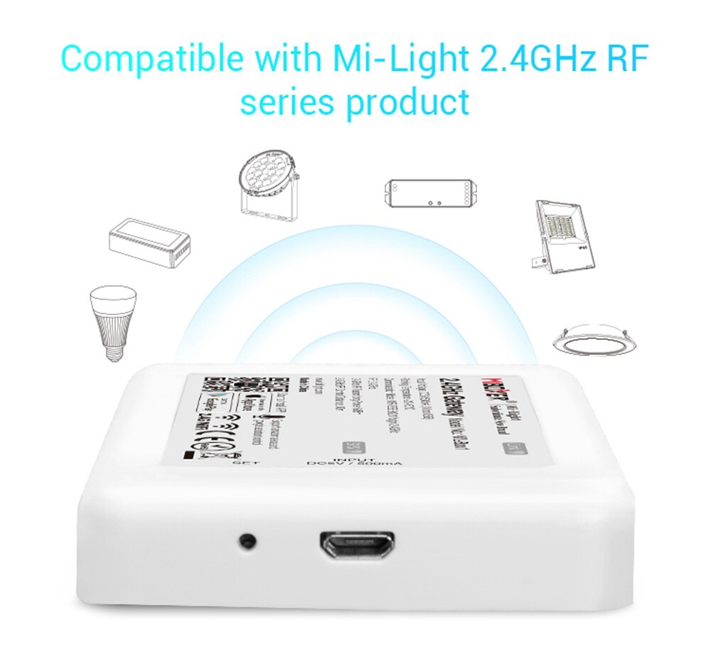 Milight ibox 2 wifi ibox älykäs valo  dc5v 2.4g wifi älykäs valo led -nauhamoduulin ohjain mi -valon led -lampun nauhavaloille