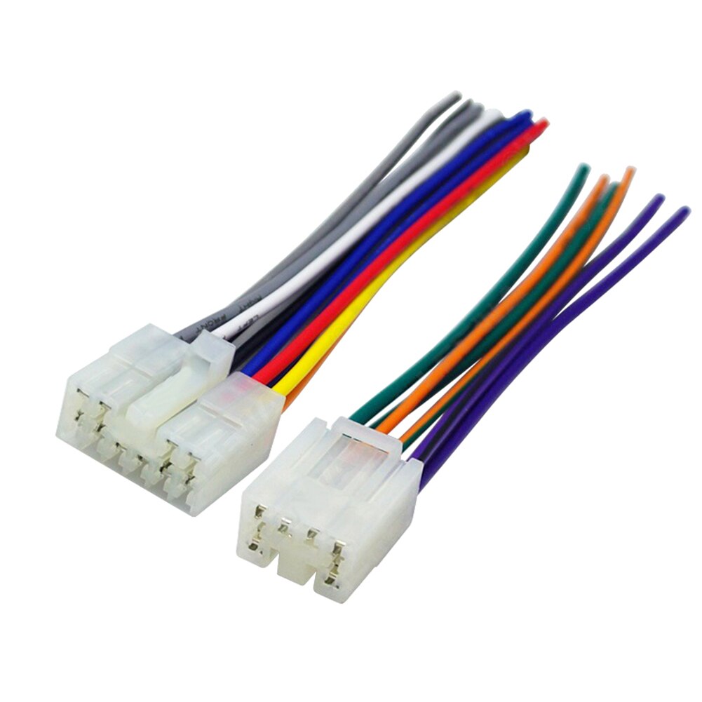 2Pcs Car Radio Stereo CD Player Wiring Harness Cable Installation Kit for Toyota