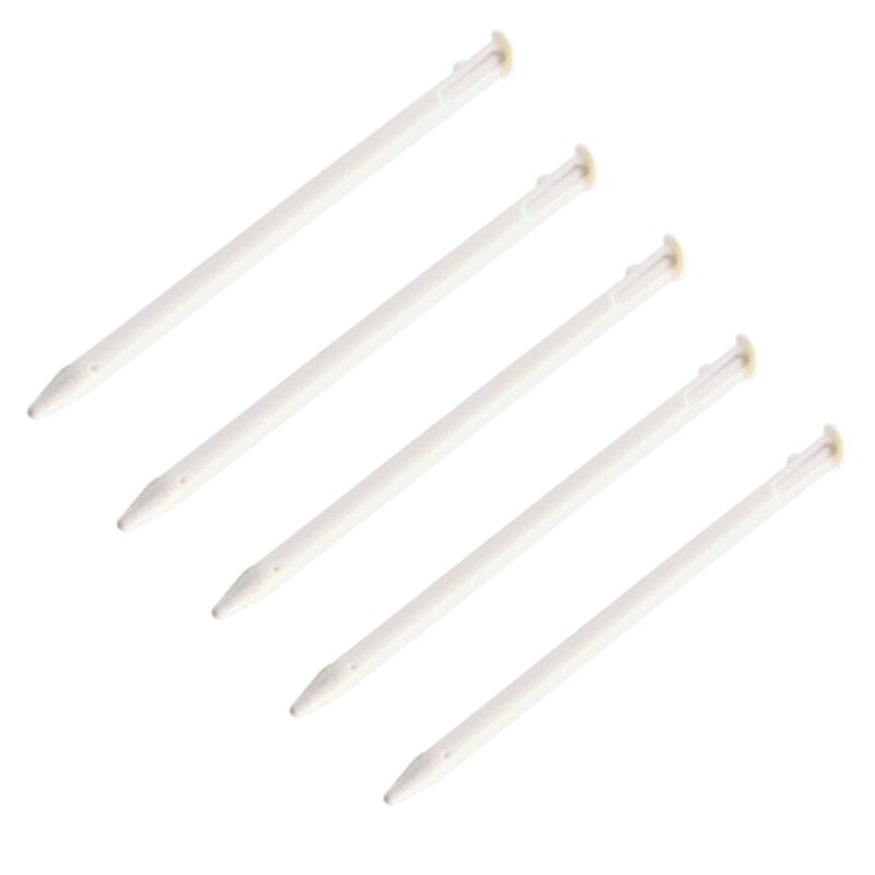 5x Oryginalny Czarny/Biały Plastikowy Rysik Stylus Zamiennik do Nintendo 3DS: Biały