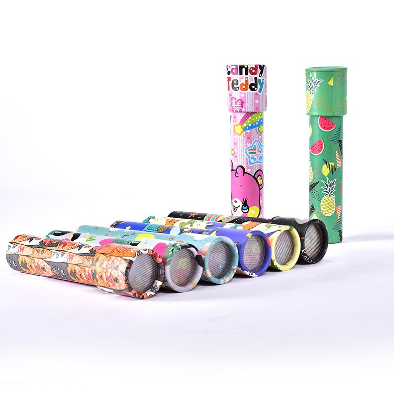 Cartoon Dieren 3D Papieren Kaart Magische Draaien Caleidoscoop voor kids Kleurrijke Wereld Caleidoscoop Kinderen Educatief Speelgoed