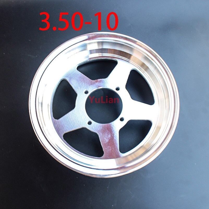 3.50-10 wheel hub Electric tricycle scooter aluminum wheel hub closed car four wheeled vehicle, 10inch vacuum aluminum wheel