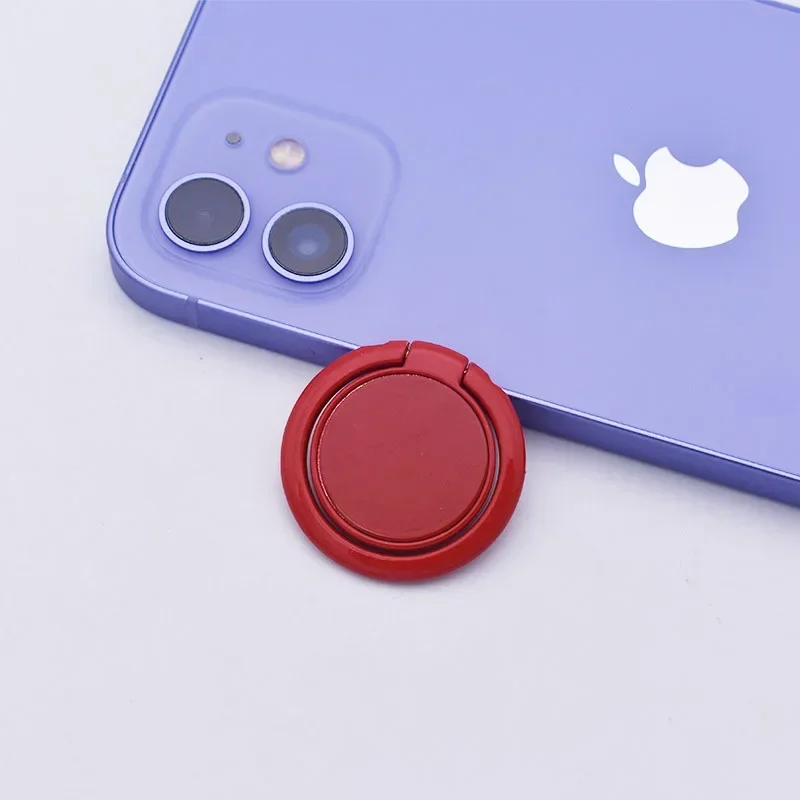 2025 Macaron Color sólido teléfono anillo hebilla soporte teléfono móvil soporte teléfono-agarre teléfono móvil accesorios teléfono-anillo: Verde