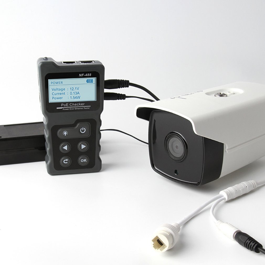 Nf-488 Network Tester Checker Test Power Over The Ethernet Cat5 Cat6 Lan Tester Network Detection Tool