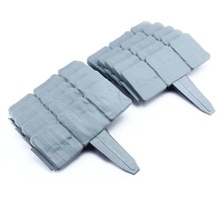 Stone Effect Plastic Garden Lawn Edging Plant Border Gardening Stone Effect Lawn Edging Plastic Fence Grey 10 Pcs