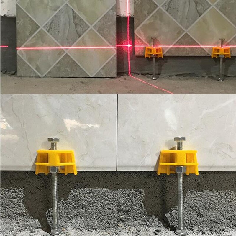 Manual Tile Locator Wall Regulator Height Ceramic Fine Thread Rising Tile Leveler Adjustment Construction Tool Bricklayer Paving