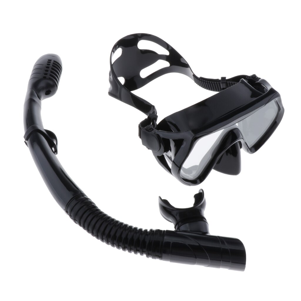 Adult Snorkel Set Snorkeling Gear Diving Silicone Dive Mask Snorkel Mesh Bag