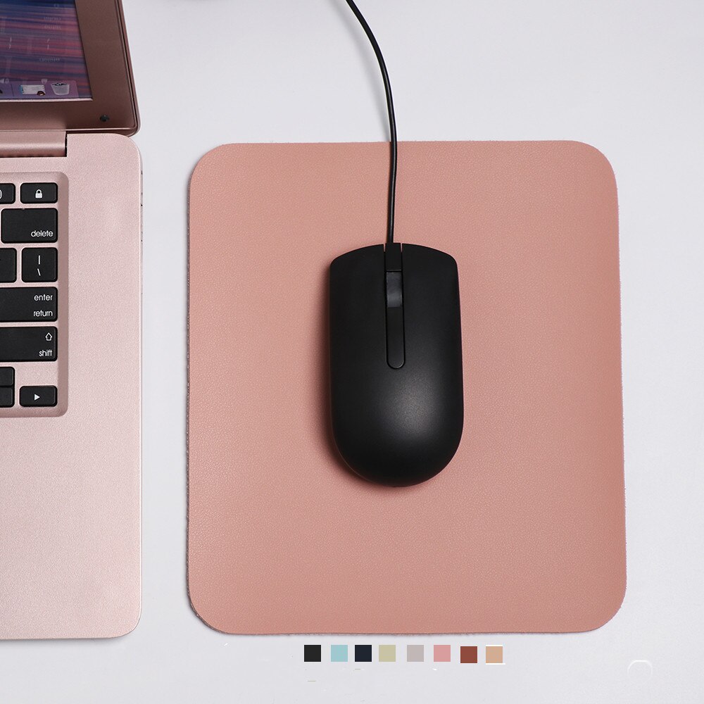 1PC Universal Colorful Leather Anti-slip Mouse Pad Comfortable Gaming Mice Mat Desk Cushion Computer Accessories 230 X 200 x 2mm