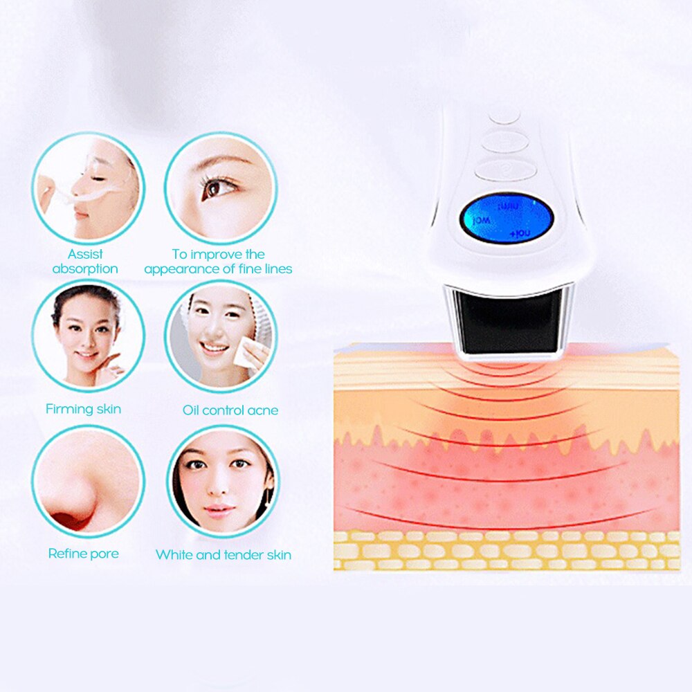 USB Charge Microcurrent Positive Negative Ions Cosmetic Instrument Lift Tensioning Inducer Facial Cearing Maintain Instrument