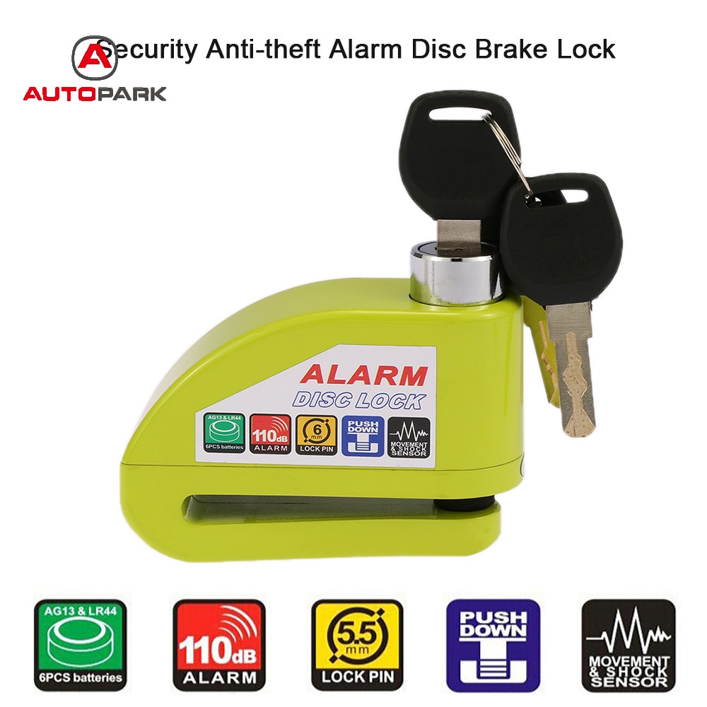 Universal alarme moto Motorcycle lock alarma Moto alarm Scooter Bicycle Disc Brake Lock Security Anti-theft Alarm Lock