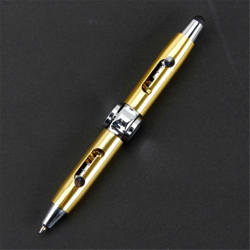 Fidget Pen Fidget Spinner Toy EDC Anti Stress Relief Metal Shell For Stundent Kids Adult: Gold