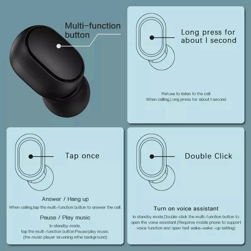 Originele Xiaomi Redmi Airdots S Gratis Draadloze Oordopjes Xiaomi Redmi Airdots S Oortelefoon Airdots Voor
