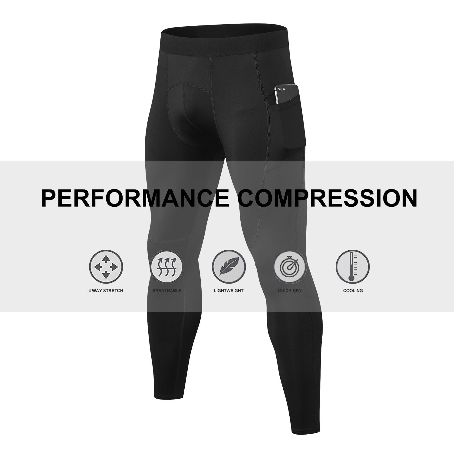 Mens Compressie Broek Sport Fitness Running Panty Snel Droog Mannelijke Atletische Honkbal Voetbal Broek Jogging Leggings