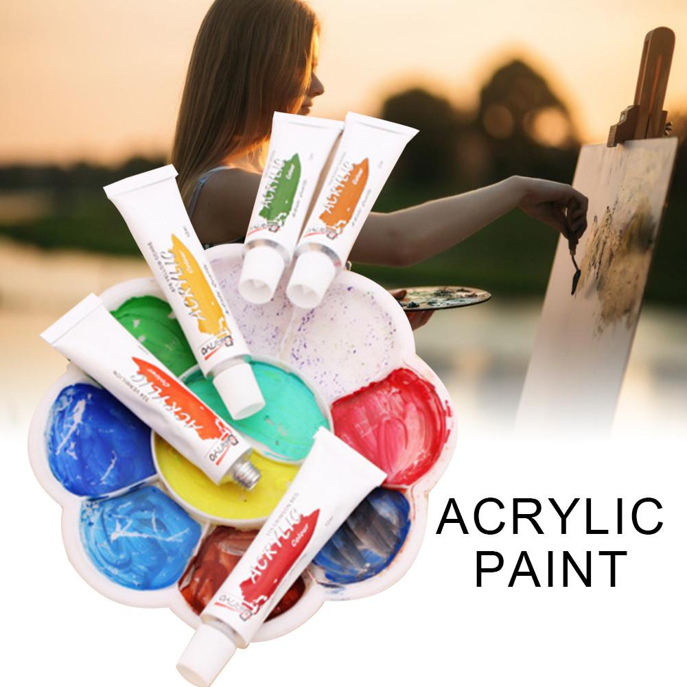 12ML Acrylic Paint Set 12 Colors Non-toxic Quick-drying Oil Paint Set