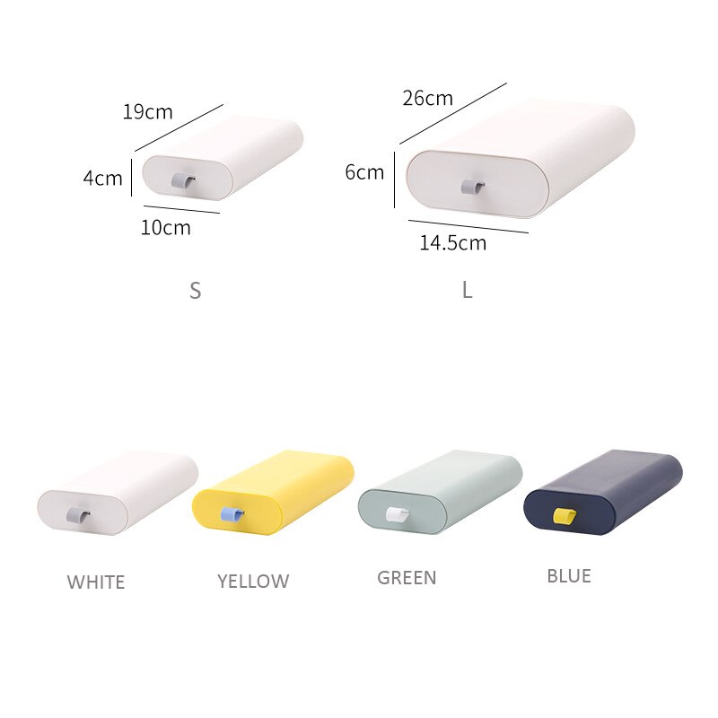 Drawer Box Under Desk Invisible Paste Home Office Table Small Things Storage Container Plastic Cosmetic Organizer C92
