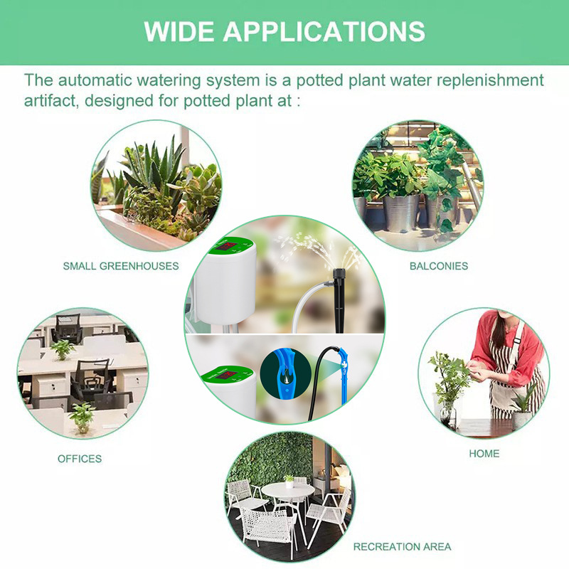 Pumpe Intelligente Tropfbewässerung Wasserpumpe Timer System Garten Automatische Bewässerung Gerät Solar- Energie Aufladen Topfpflanze