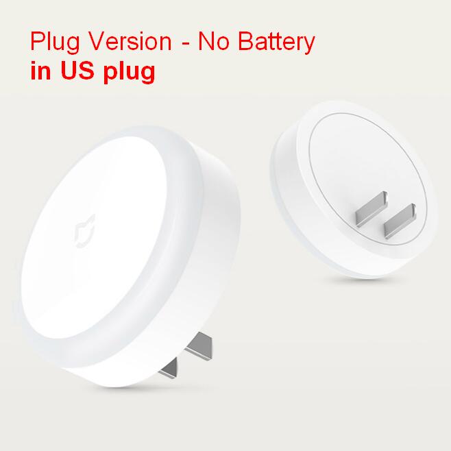 Le plus Xiaomi Mijia LED couloir veilleuse capteur Induction lampe de nuit éclairage automatique interrupteur tactile économie d'énergie maison intelligente: US plug model