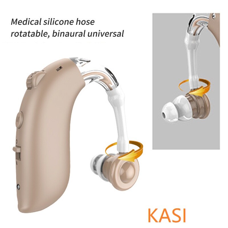 best BTE Hearing Aids Rechargeable Mini Volume Adjustable Hearing Aid Wireless Sound Amplifier For the Hearing Loss Elderly