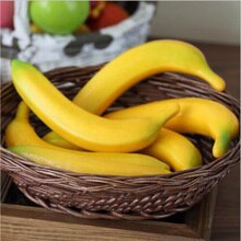 6Pcs Kunstmatige Bananen Plastic Schuim Kunstmatige Bananen Simulatie Fruit Props Decor Kit Praktische Home Decor