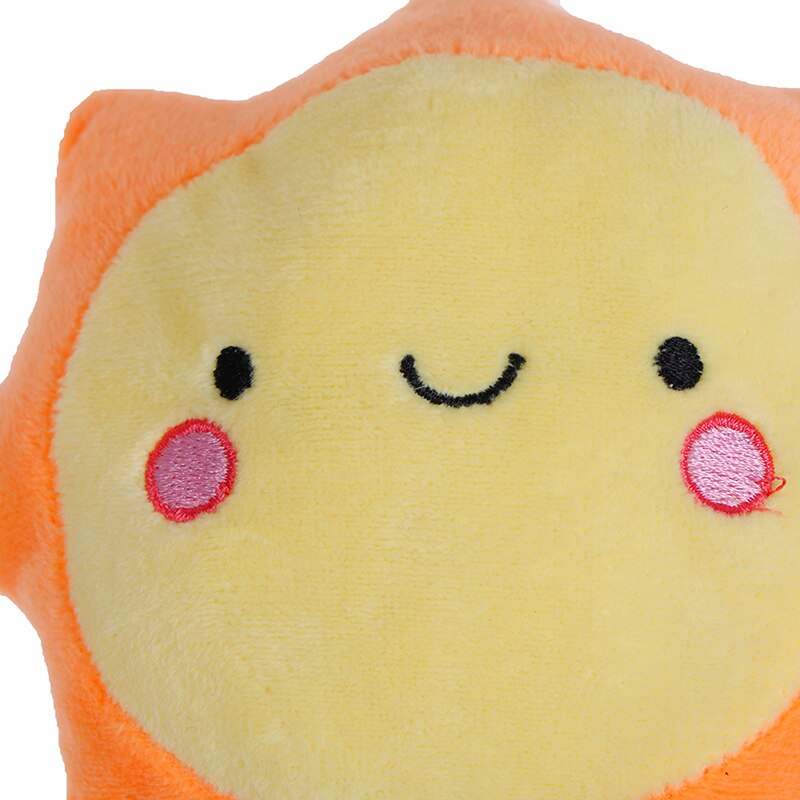 1PC dessin animé étoile lune soleil blanc nuage peluche pendentif doux jouets en peluche pour Bbay