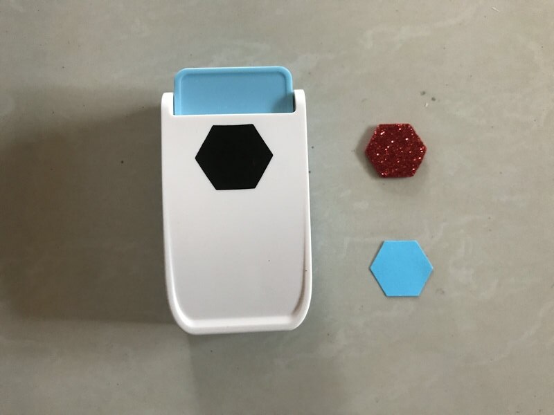 free ship 2.5cm super punch paper punches EVA puncher cardboard punchers corrugated punch balsa wood and cork cutter for DIY: hexagon