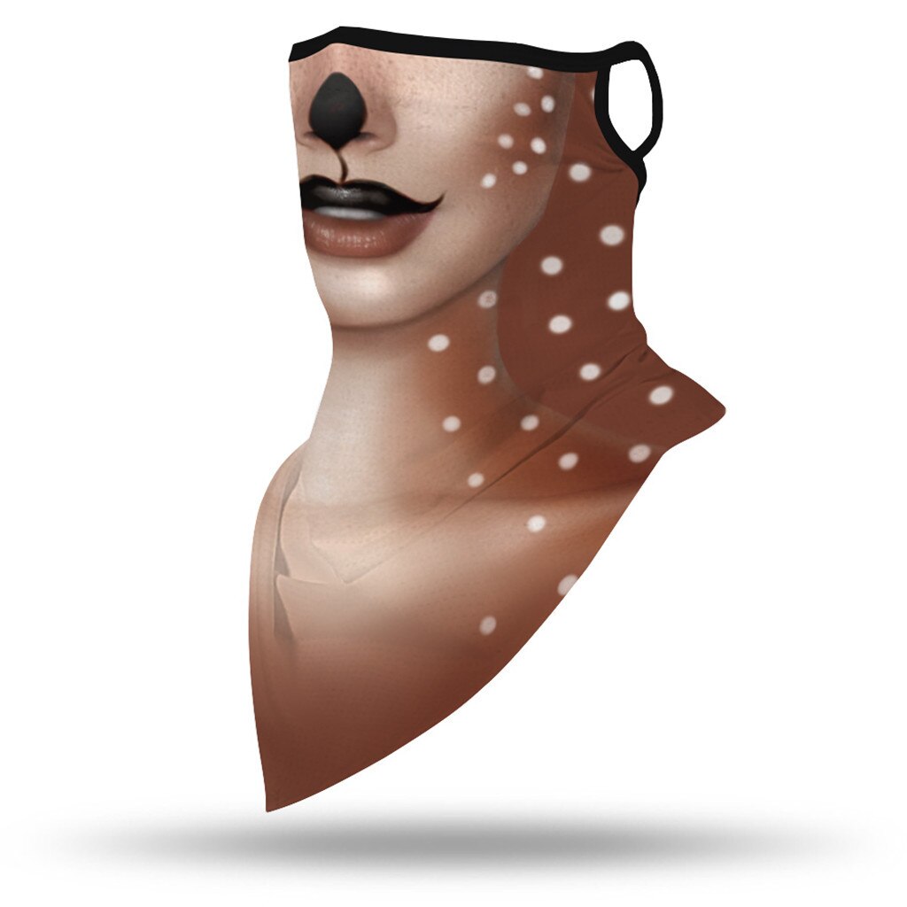 1 piece Outdoor Print Seamless Ear Mask Sports Scarf Neck Tube Face Riding Mask Scarf Activities Multi Function Bandanas