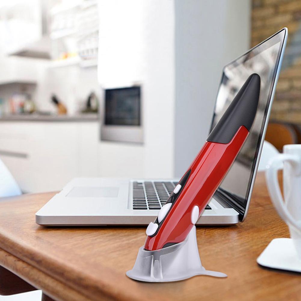 Draadloze 2.4Ghz Usb Optical Pen Mouse Verstelbare 1600Dpi 4 Toetsen Muizen Voor Tablet Laptop Pc Desktop Smart Tv doos