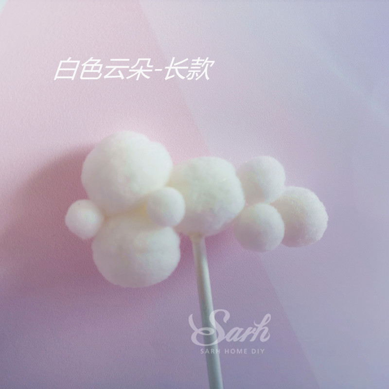 Sitting Unicorn Boy Girl Decoration Happy Birthday Children Cake Topper for Valentine Wedding Party Supplies Baking Lovely: 3pc white cloud B