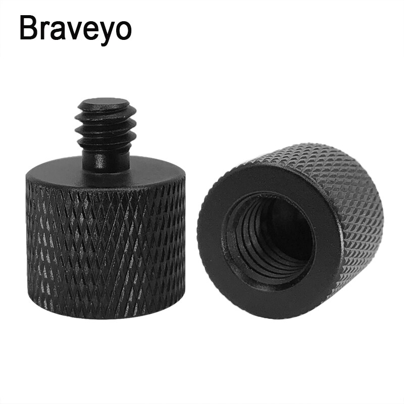Konverteringsskrue 1/4 to 3/8 tommers gjenger skruemonteringsadapter aluminium kulehode stativ plate skrue for dslr kamera monopod