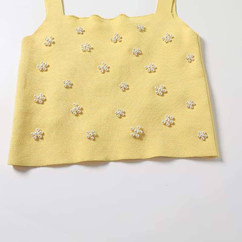 Trafzr søde toppe til kvinder gyaru sommer cropped gary clothes bustier crop strikket  y2k vest dame tubetop med åben ryg