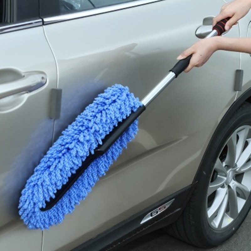 Bil speciel voksbugsering rengøringsmøbler pincet blødt hår, der kan trækkes tilbage vand langt håndtag støvfjernelse bilvask børste