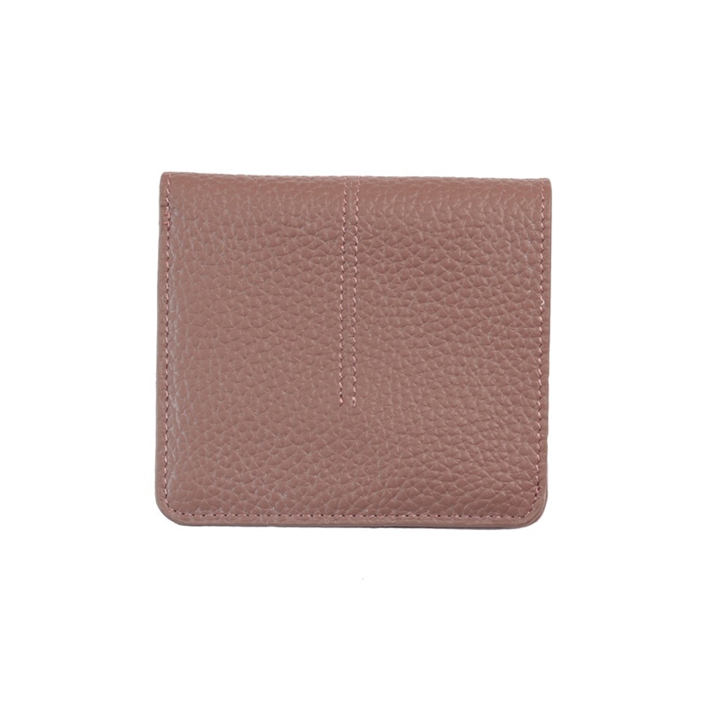 genuine cow leather slim card holder wallet ladies simple Cowhide credit card holder